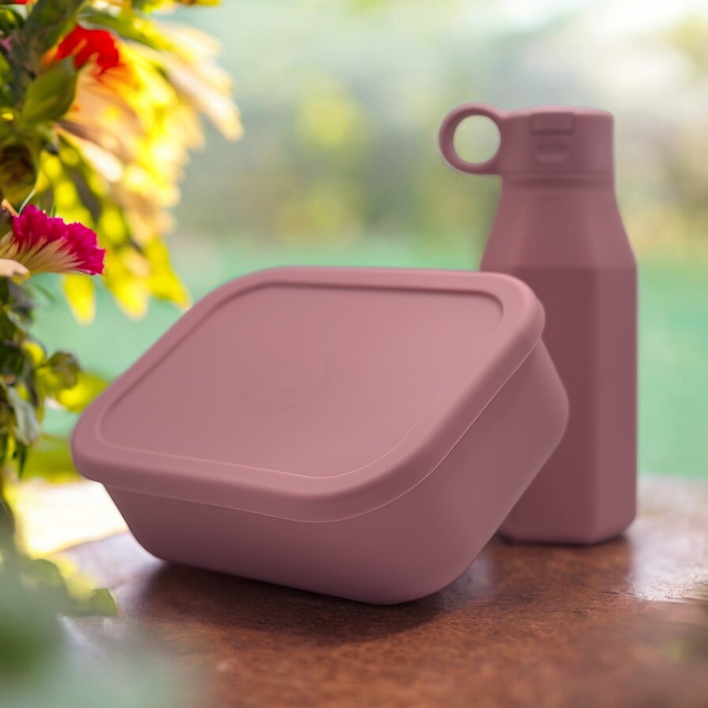 Bentomio BPA-Free Lunch Box & Water Bottle Set Safe, Stylish & Kid-Friendly