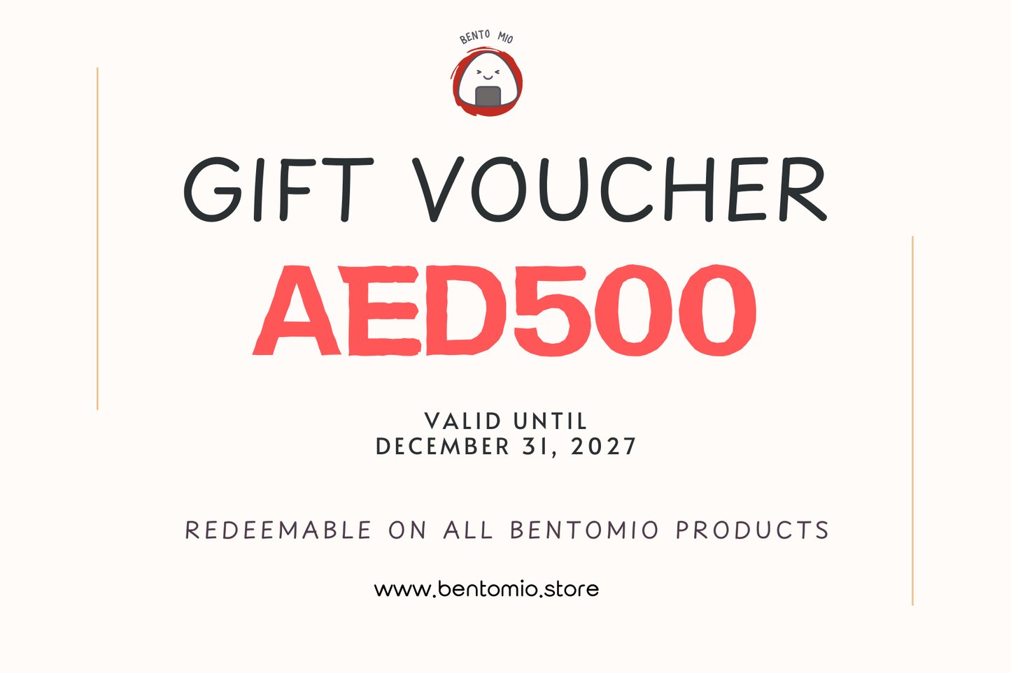 Bentomio Gift Voucher