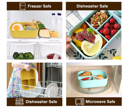 Bentomio Silicone Lunchbox – BPA-Free, Durable & Eco-Friendly. Introducing The Turin Lunch Box.