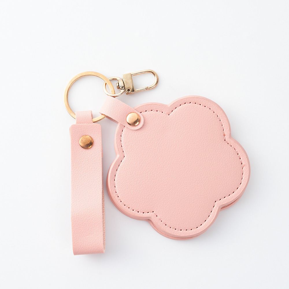 Personalized Heart-Shaped Mirror Keychain – Custom Name or Logo | Cute & Practical Gift UAE