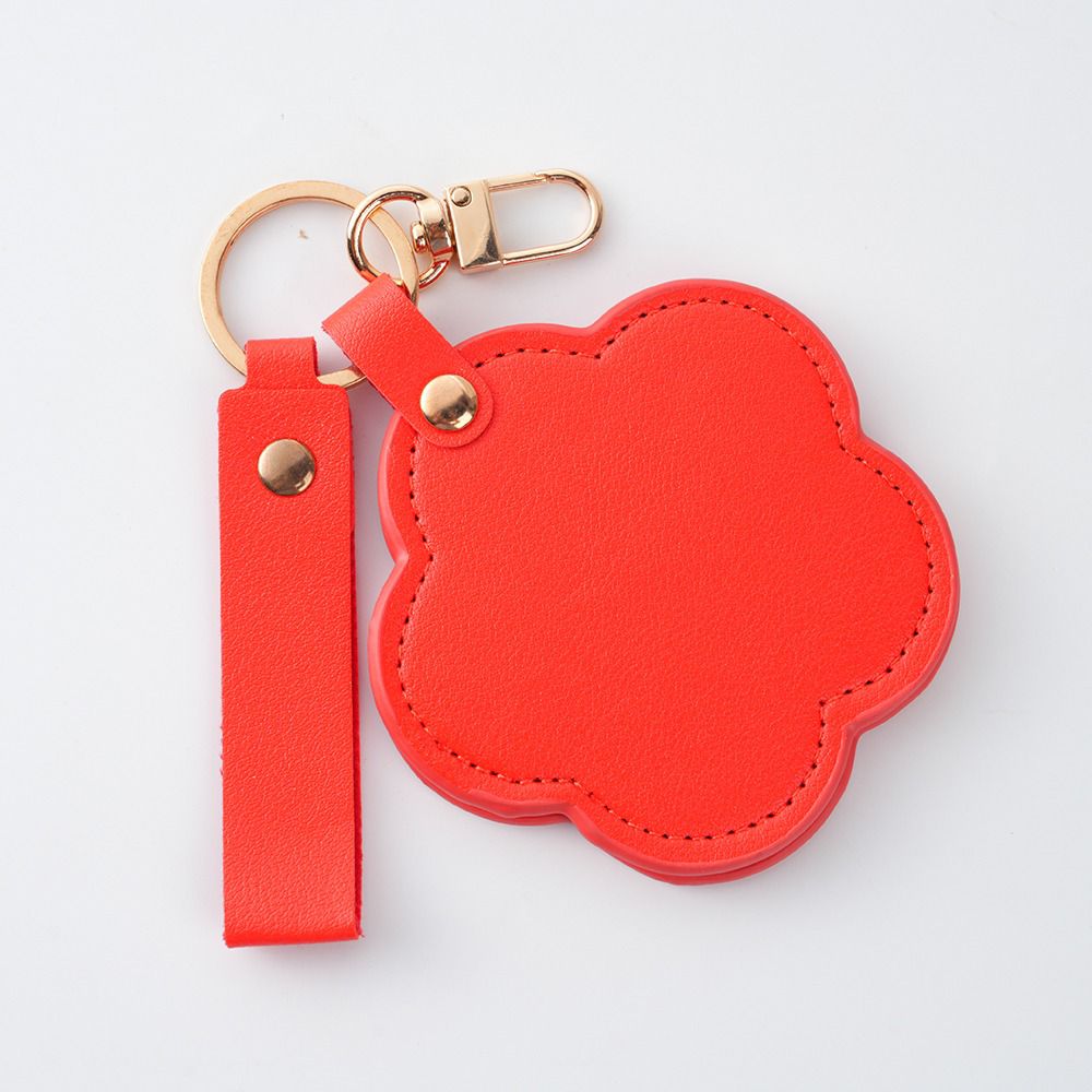 Personalized Heart-Shaped Mirror Keychain – Custom Name or Logo | Cute & Practical Gift UAE