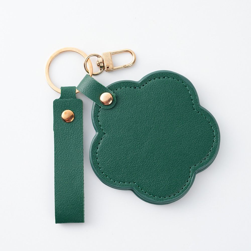 Personalized Heart-Shaped Mirror Keychain – Custom Name or Logo | Cute & Practical Gift UAE