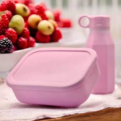 Bentomio Set, BPA-Free, Bestselling Silicone Bento Lunchbox and water bottle, Safe, Fresh & Durable, Kid-Friendly Lunch Solution.