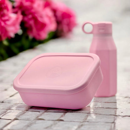 Bentomio Set, BPA-Free, Bestselling Silicone Bento Lunchbox and water bottle, Safe, Fresh & Durable, Kid-Friendly Lunch Solution.