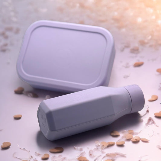 Bentomio Set, BPA-Free, Bestselling Silicone Bento Lunchbox and water bottle, Safe, Fresh & Durable, Kid-Friendly Lunch Solution.