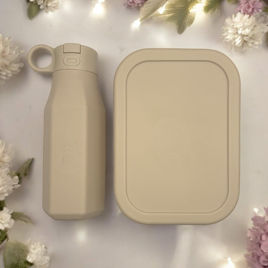 Bentomio BPA-Free Lunch Box & Water Bottle Set Safe, Stylish & Kid-Friendly