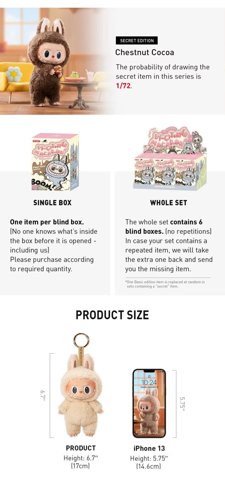 Original Labubu Exciting Macarons V1
