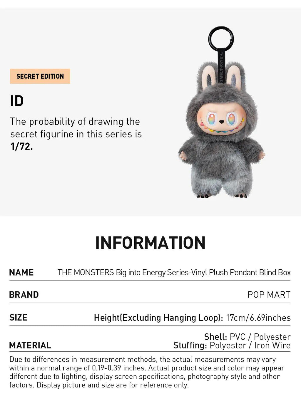 Original V3 Labubu Big Into Energy Labubu