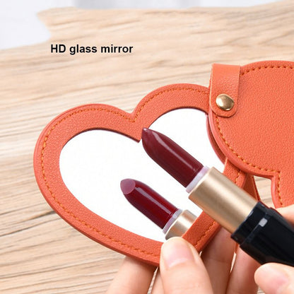 Personalized Heart-Shaped Mirror Keychain – Custom Name or Logo | Cute & Practical Gift UAE