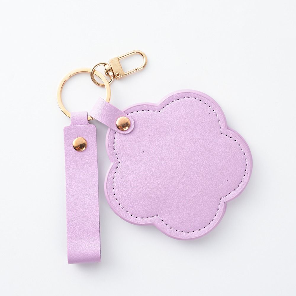 Personalized Heart-Shaped Mirror Keychain – Custom Name or Logo | Cute & Practical Gift UAE