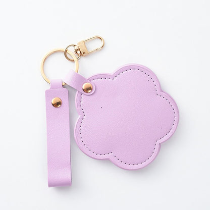 Personalized Heart-Shaped Mirror Keychain – Custom Name or Logo | Cute & Practical Gift UAE