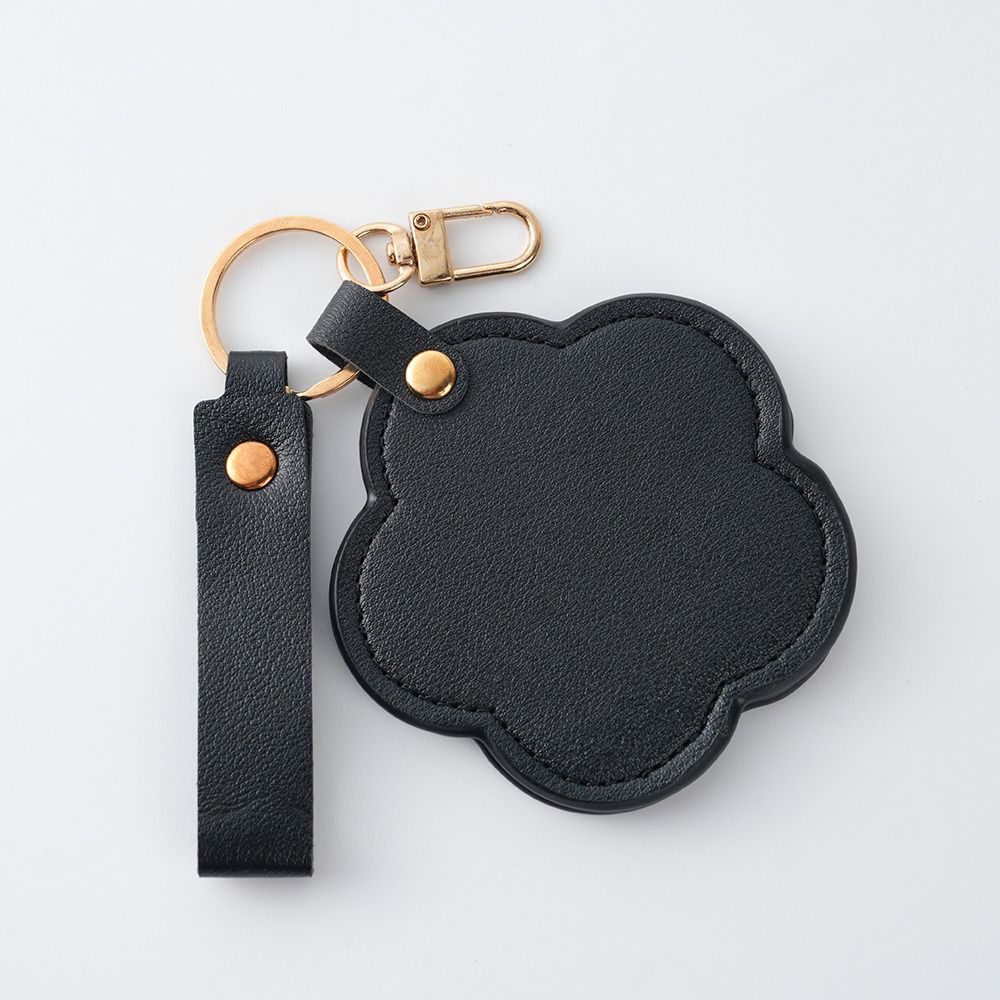 Personalized Heart-Shaped Mirror Keychain – Custom Name or Logo | Cute & Practical Gift UAE