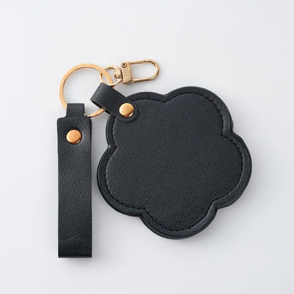 Personalized Heart-Shaped Mirror Keychain – Custom Name or Logo | Cute & Practical Gift UAE