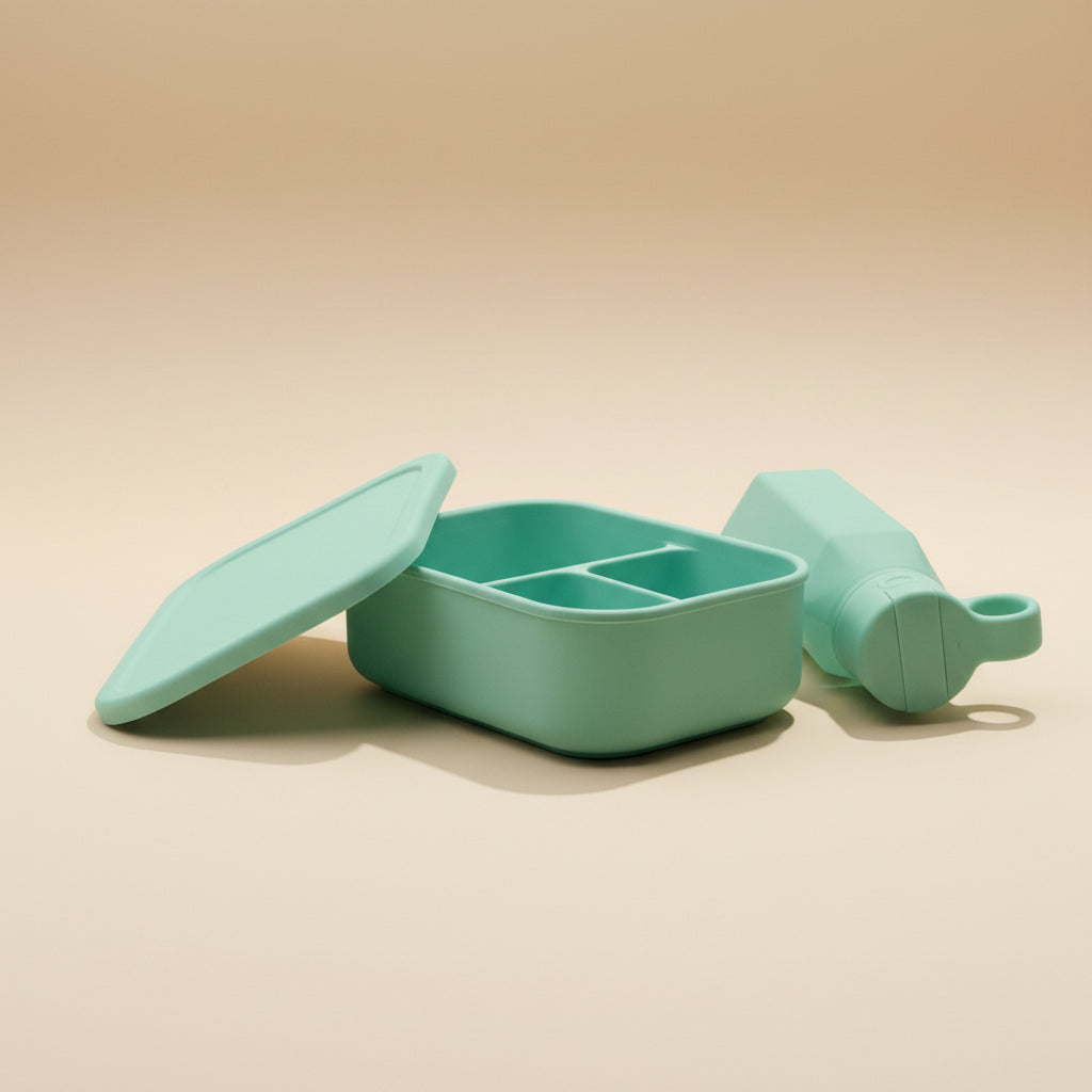 Mint green bentomio set 