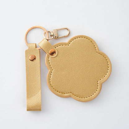 Personalized Heart-Shaped Mirror Keychain – Custom Name or Logo | Cute & Practical Gift UAE