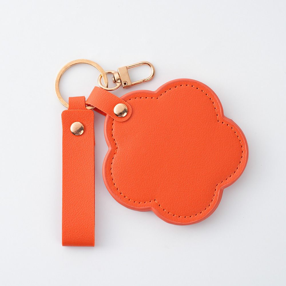 Personalized Heart-Shaped Mirror Keychain – Custom Name or Logo | Cute & Practical Gift UAE
