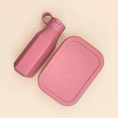 pink blush lunch box and water bottle