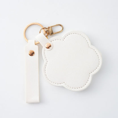 Personalized Heart-Shaped Mirror Keychain – Custom Name or Logo | Cute & Practical Gift UAE