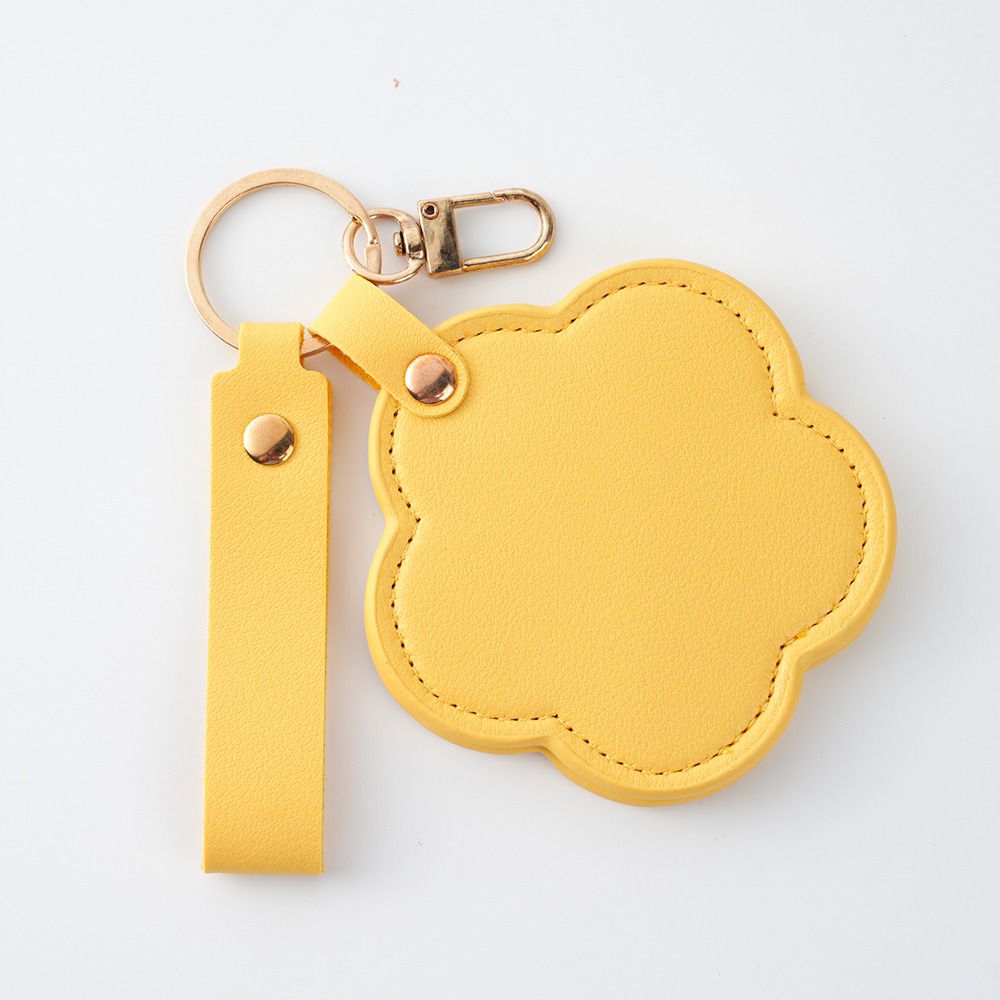 Personalized Heart-Shaped Mirror Keychain – Custom Name or Logo | Cute & Practical Gift UAE